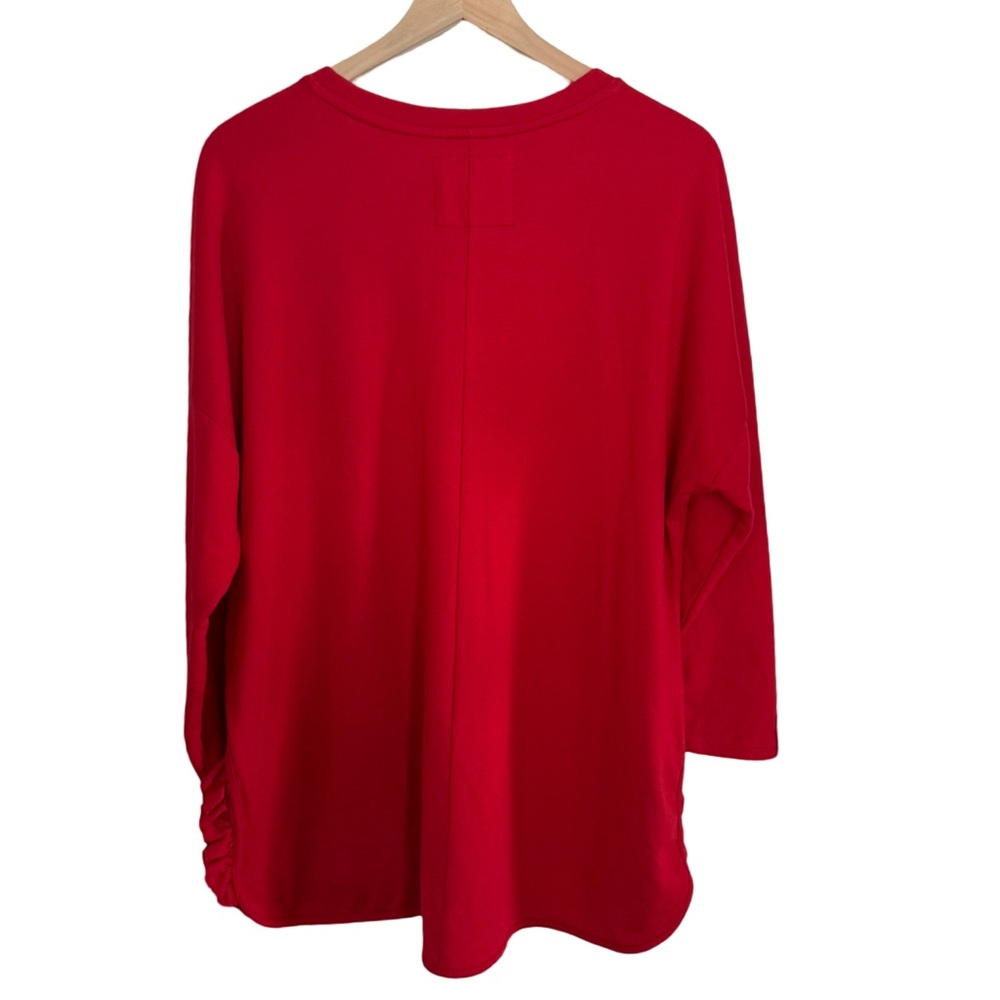 Red Ruffled‎ Sleeve Top - Picture 2 of 7